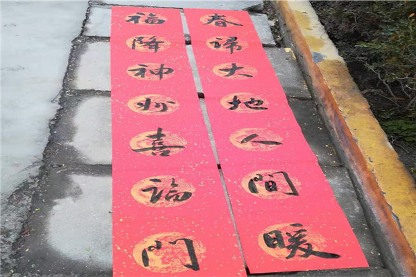 喜迎新春送春联 丹青翰墨尽芬芳 ——项城市中等专业学校开展“书法艺术进校园”活动